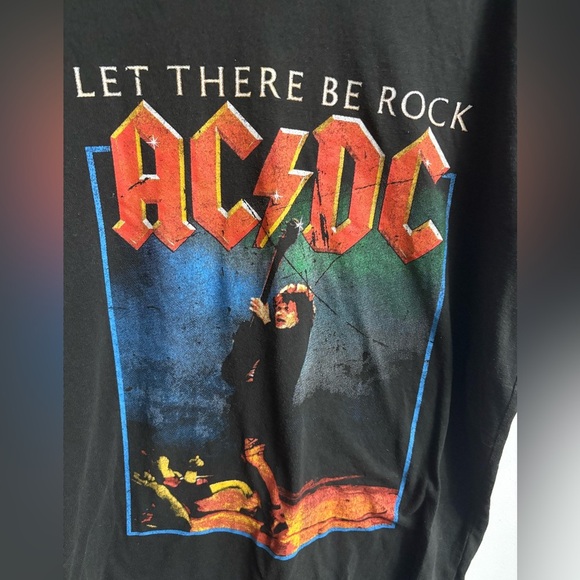 AC/DC Logo Black T-Shirt short sleeve medium - Picture 2 of 4